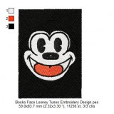 Bosko Face Looney Tunes Embroidery Design